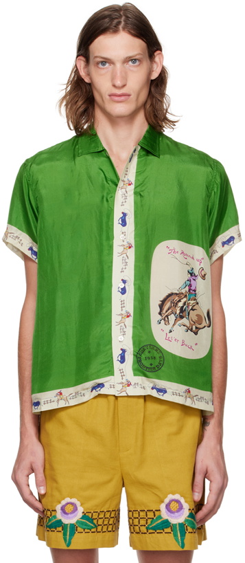 Photo: Bode Green Round Up Shirt