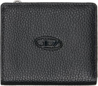 Diesel Black Bi-Fold Zip Wallet