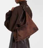 Balenciaga Le City Medium suede tote bag