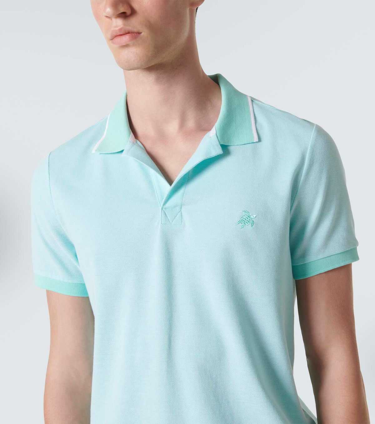 VILEBREQUIN Men Cotton Pique Polo Shirt Solid main image 1