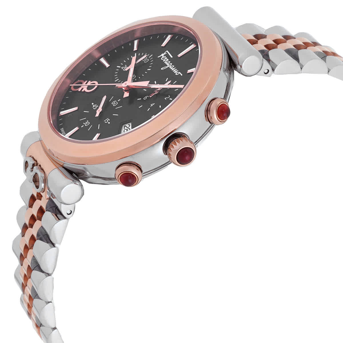 Ferragamo Ora Quartz Black Dial Watch SFYB02524