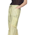 Sunnei Yellow Double Cargo Pants