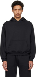 SKIMS Black Fleece Lounge Relaxed Hoodie