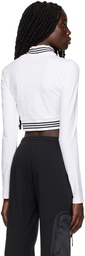 adidas Originals White Cropped Turtleneck