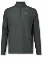 Nike Golf - Tour Slim-Fit Dri-FIT ADV Jacquard Half-Zip Golf Top - Black