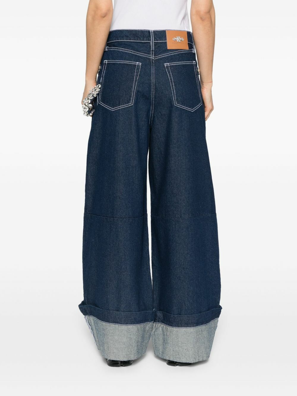 Simone Rocha Crystal-Embellished Jeans Simone Rocha