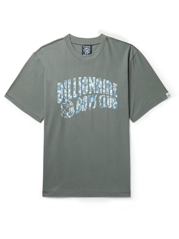 Photo: Billionaire Boys Club - Logo-Print Cotton-Jersey T-Shirt - Gray