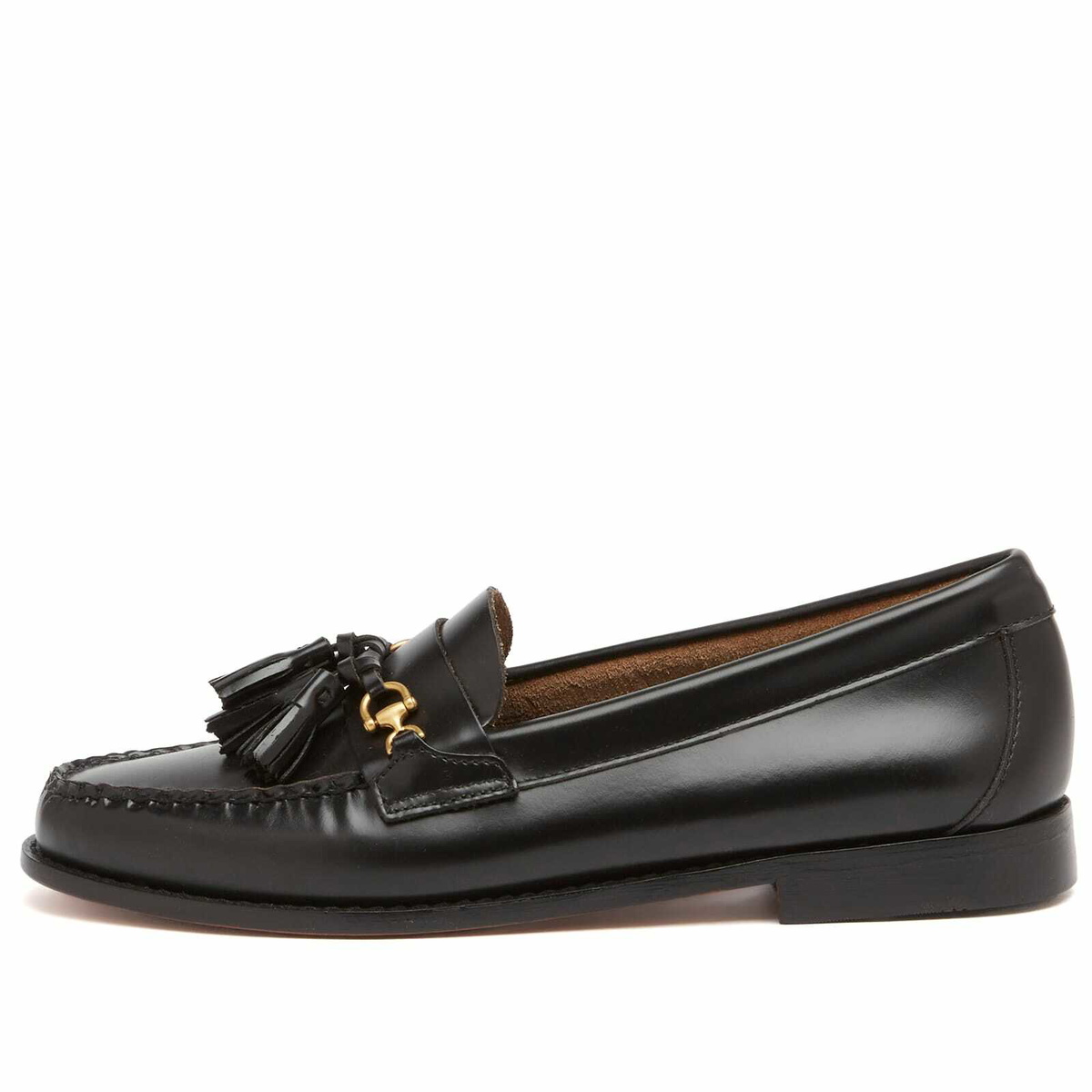 Bass Weejuns Women's Tetra Tassel Loafer in Black Leather