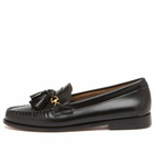 Bass Weejuns Women's Tetra Tassel Loafer in Black Leather
