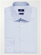 HUGO BOSS - Jango Slim-Fit Cotton-Blend Piqué Shirt - Blue