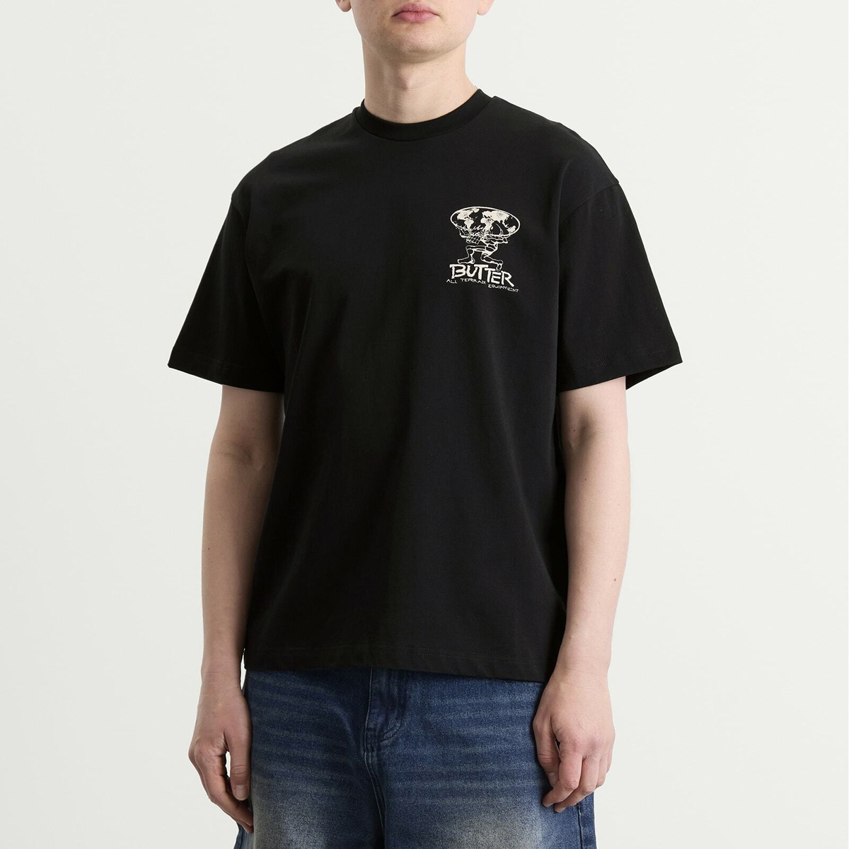 Butter Goods Men's Terrain T-Shirt in Black