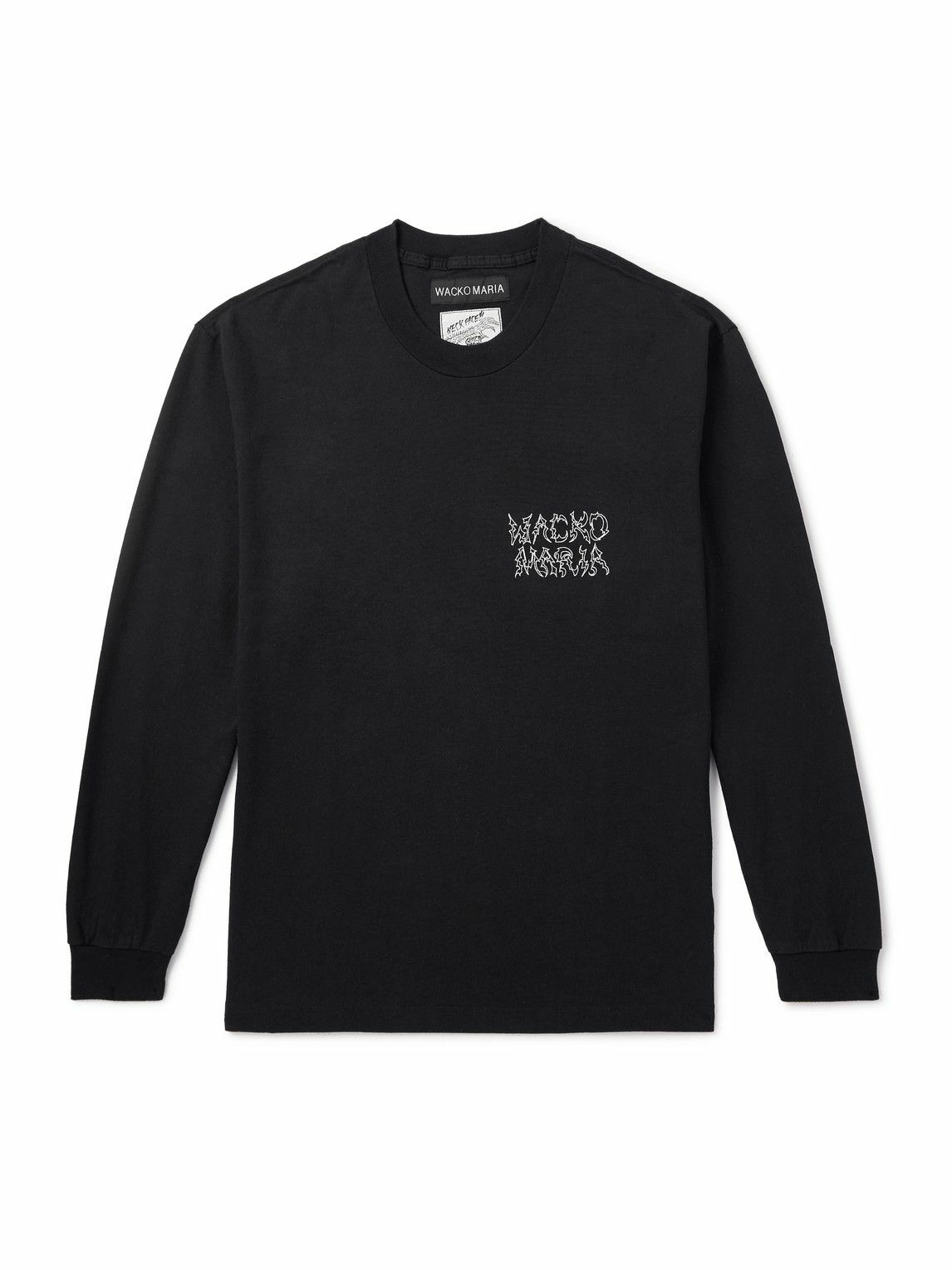 Wacko Maria Men's x Neckface Type 3 T-Shirt in Black Wacko Maria