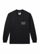 Wacko Maria - Neck Face Logo-Embroidered Printed Cotton-Jersey T-Shirt - Black