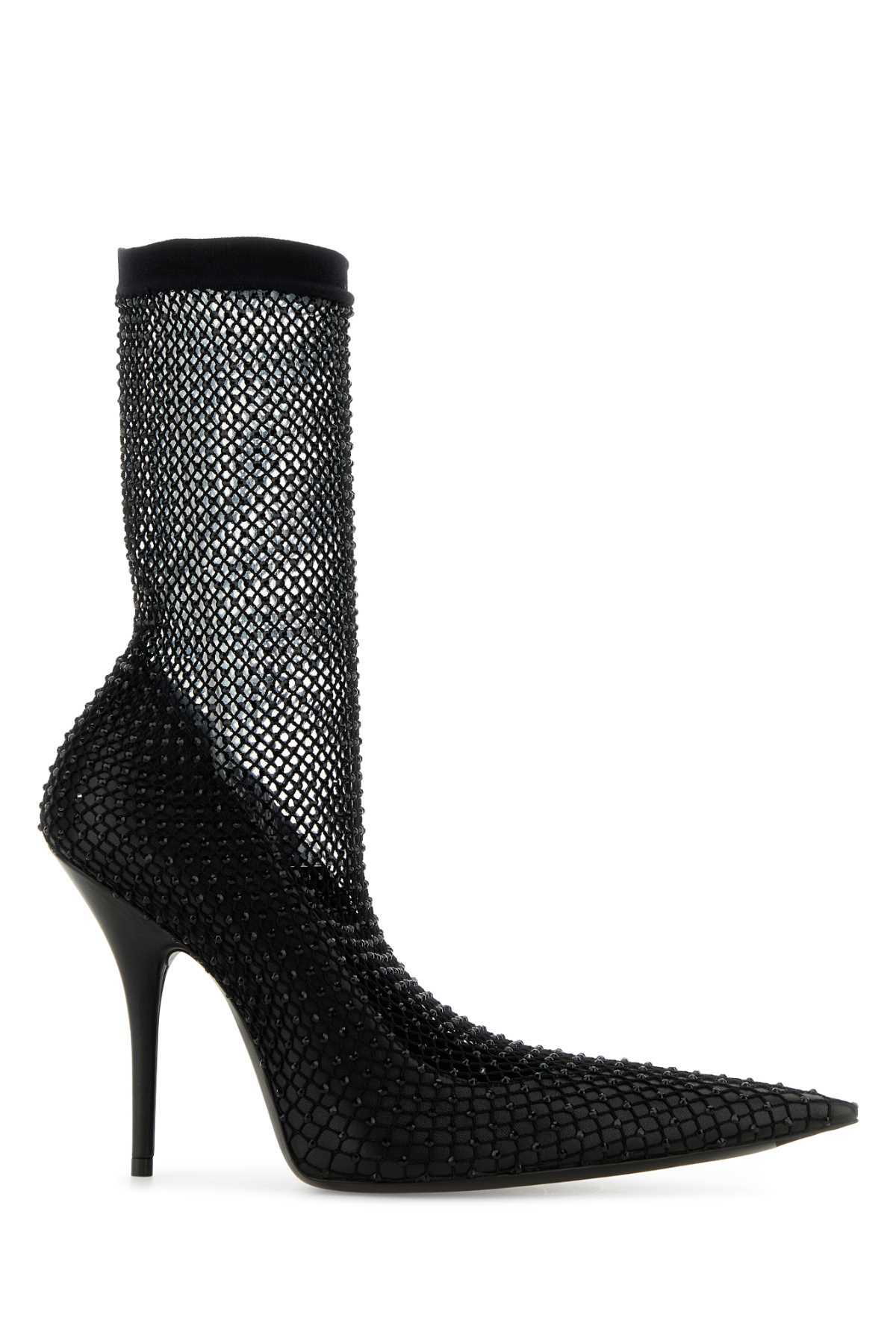 パンプス BALENCIAGA PRINTED SUEDE AVENUE SOCK PUMPS Balenciaga Printed Suede Avenue Sock Pumps Balenciaga