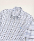 Brooks Brothers Men's Regent Regular-Fit Sport Shirt, Non-Iron Oxford Windowpane | Navy