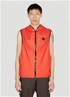 Moncler - Pakito Hooded Gilet Jacket in Red