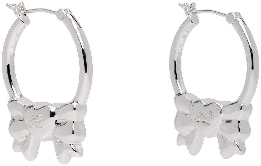 Sandy Liang Silver Present Earrings
