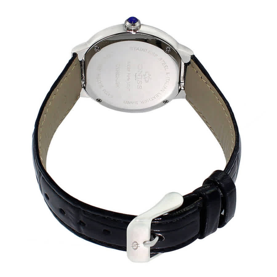 Oniss ON3322-L Quartz Crystal Black Dial Ladies Watch ON3322-L/BK