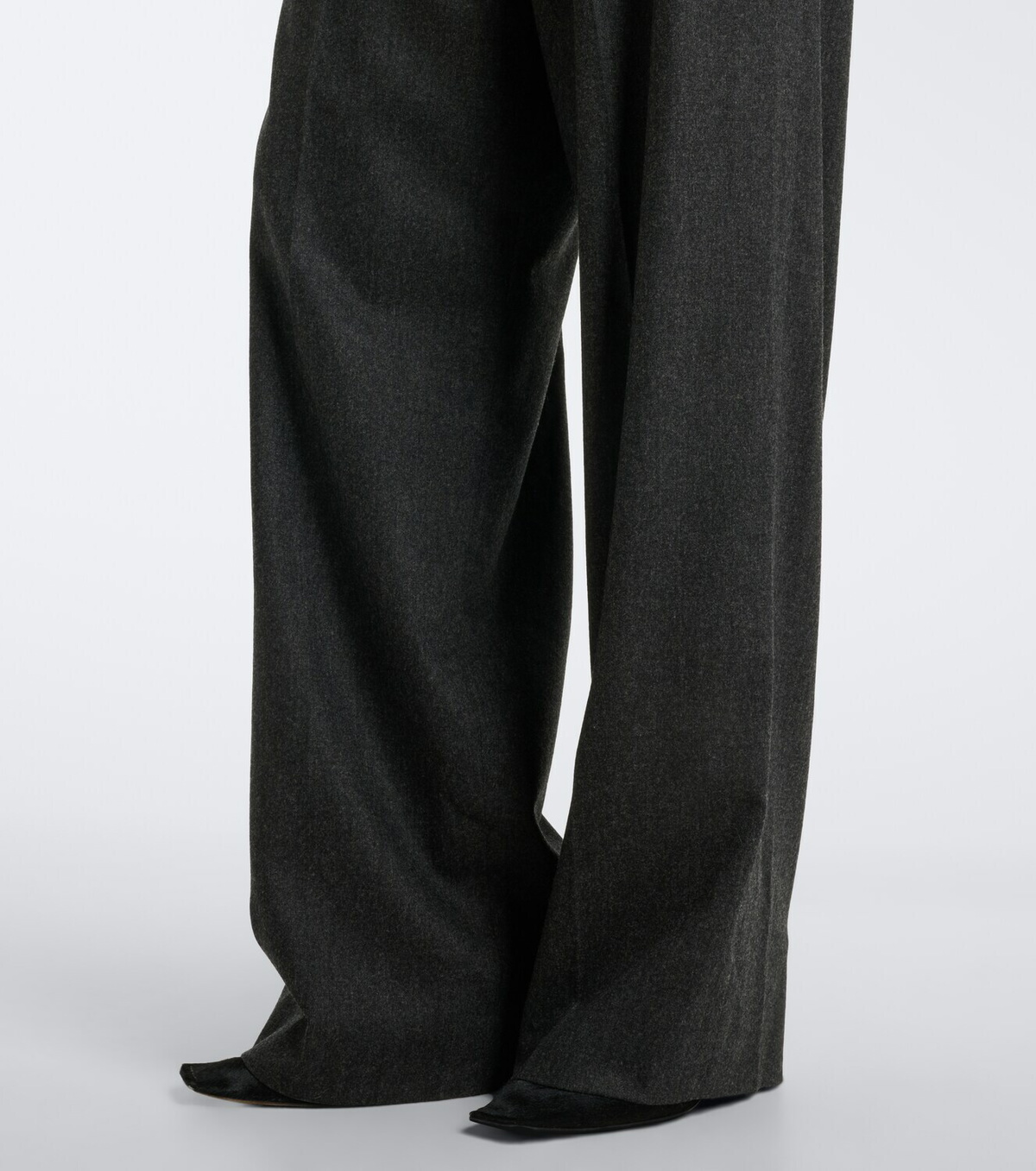 Khaite August wool and cashmere wide-leg pants