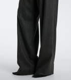Khaite August wool and cashmere wide-leg pants