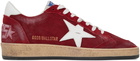 Golden Goose Red Ball Star Low-Top Sneakers