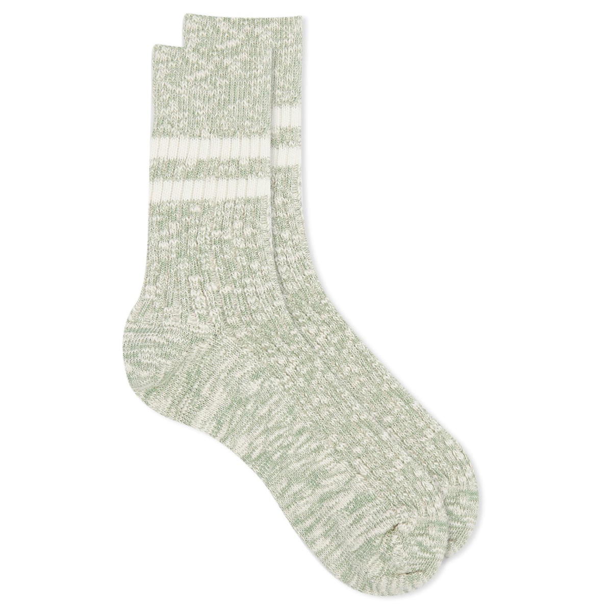 RoToTo Slub Stripe Stock in Light Green