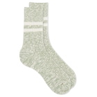RoToTo Slub Stripe Stock in Light Green