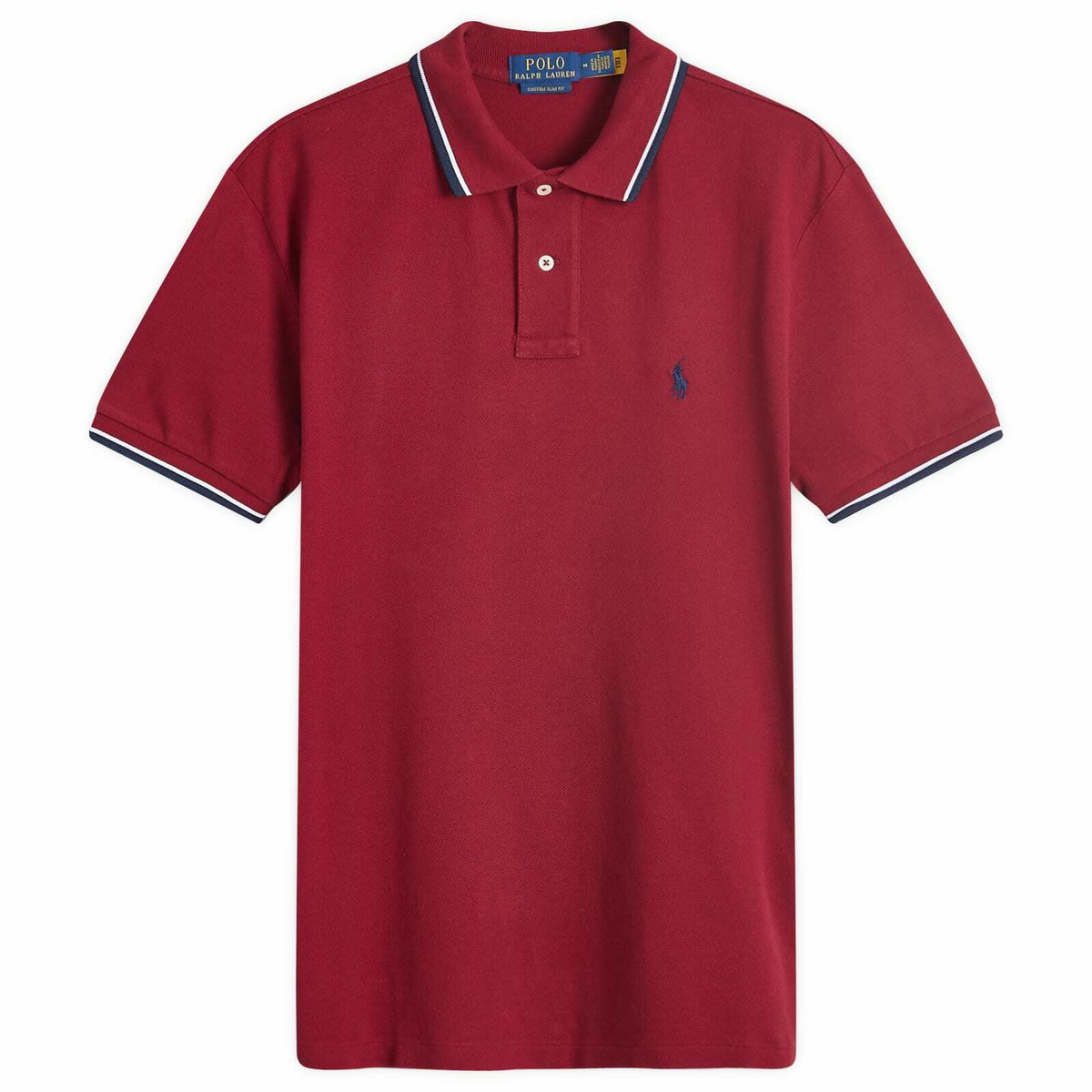 Polo Ralph Lauren Men's Tipped Polo in Red Carpet Polo Ralph Lauren