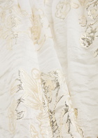 Sister Jane Sophia Ribbed-knit and Cloqué Maxi Dress Cream