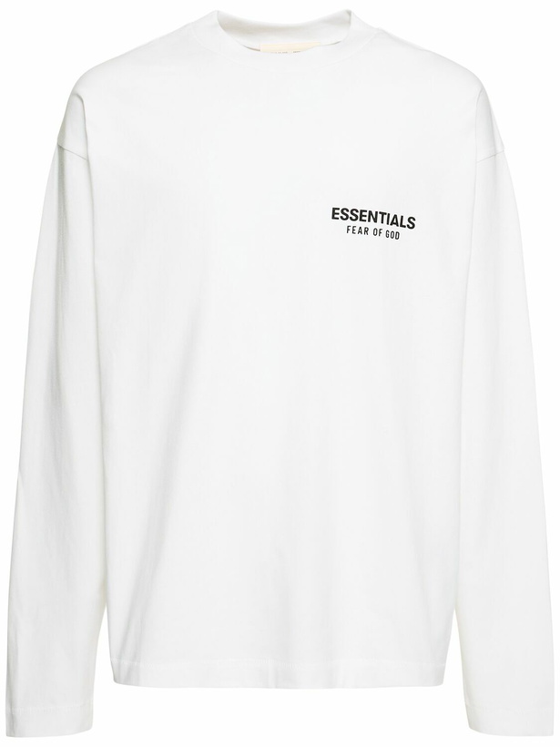 Photo: FEAR OF GOD ESSENTIALS Classic Fit Fleece Long Sleeve T-shirt