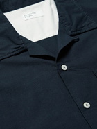 Universal Works - Camp-Collar Organic Cotton Shirt - Blue