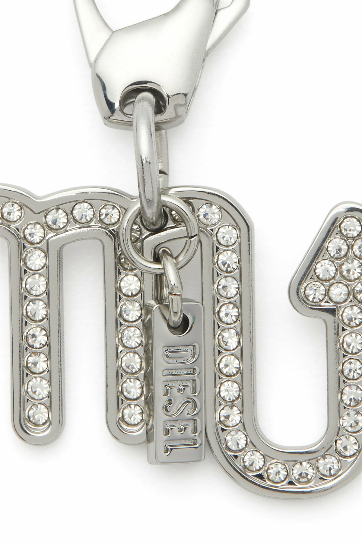 Diesel Metal Scorpio charm with rhinestones - Charms and Keyrings - Unisex - Silver