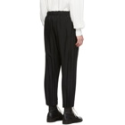 Issey Miyake Men Black Chambray Trousers