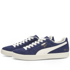 END. x Puma Clyde OG Sneakers in Puma Navy/Frosted Ivory