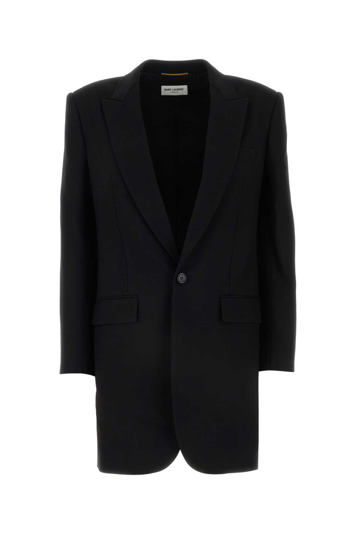 ジャケット Saint Laurent Black Gabardine Blazer Saint Laurent Black Gabardine Blazer Saint Laurent