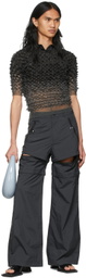 Chet Lo SSENSE Exclusive Black Heavenly Gradient Polo