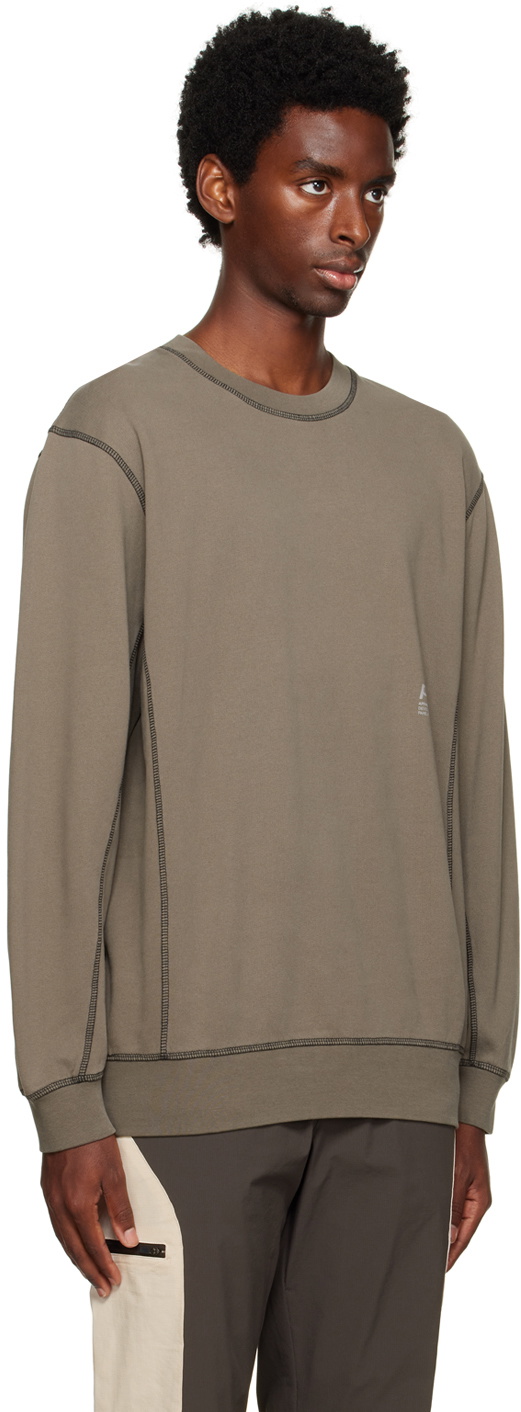 Parel Studios Taupe Contrast Sweatshirt