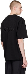 Juun.J Black Embroidered T-Shirt