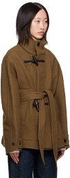 LEMAIRE Brown Belted Jacket
