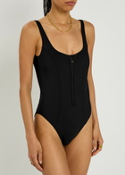 Lisa Marie Fernandez Jasmine Maillot Neoprene Swimsuit Black