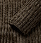Neil Barrett - Ribbed Wool-Blend Rollneck Sweater - Army green