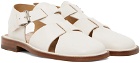 LEMAIRE White Fisherman Sandals