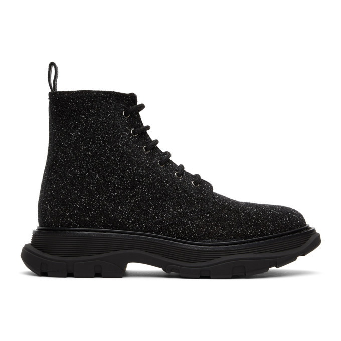 Photo: Alexander McQueen Black Galaxy Lace-Up Boots