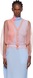 ISSEY MIYAKE Pink Encase Cardigan