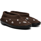 RESCHA SSENSE Exclusive Brown Jewel Slip-on Loafers