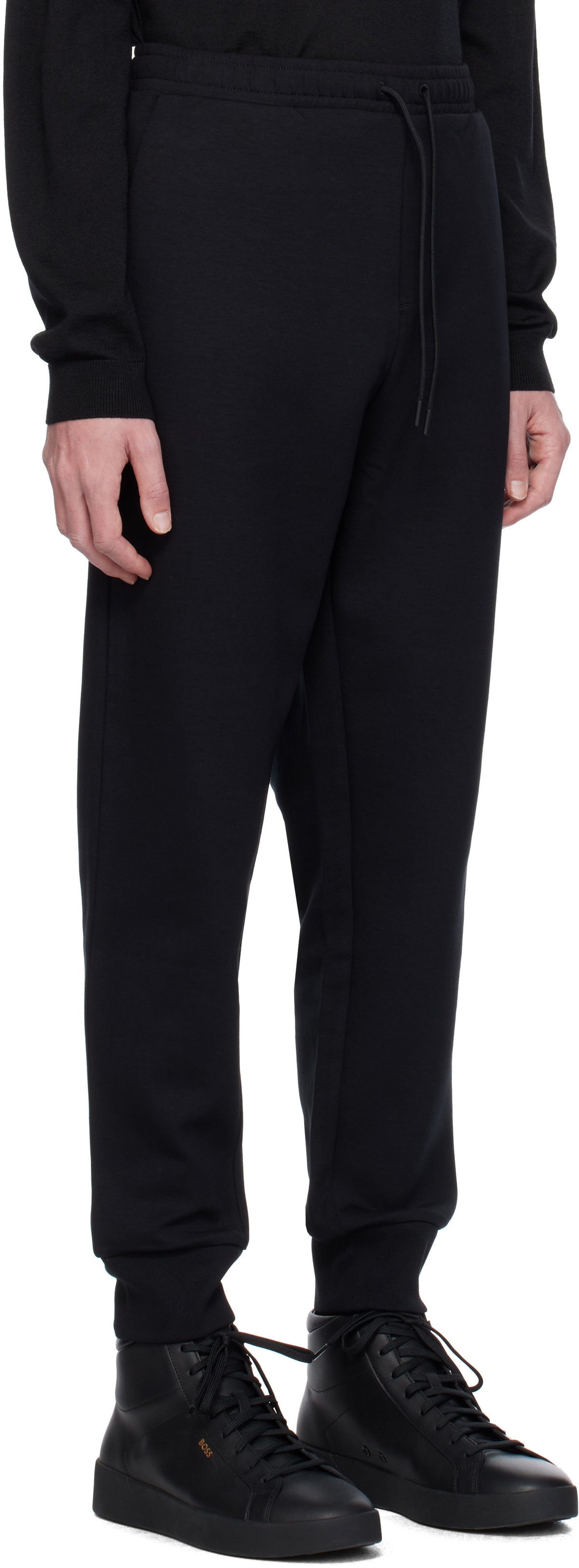 BOSS Black Logo Print Track Pants