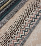 Missoni Gessetti Zig Zag wool-blend throw