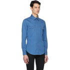 Tom Ford Blue Denim Western Leisure Shirt