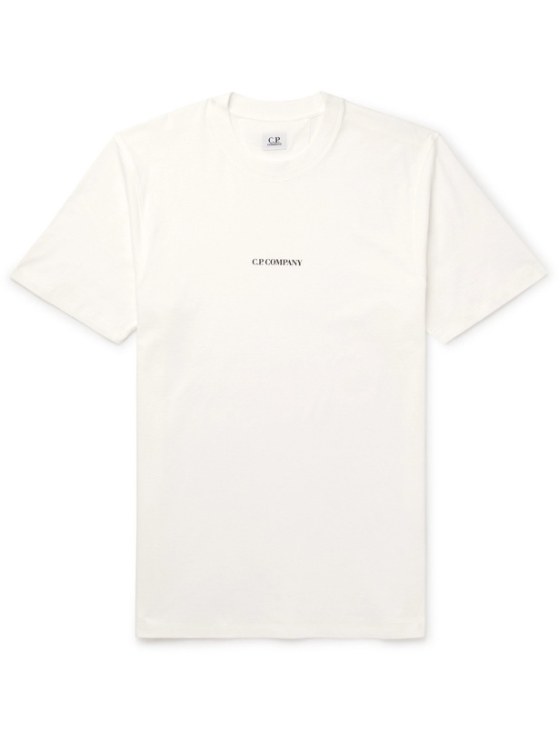 Photo: C.P. COMPANY - Logo-Print Cotton-Jersey T-Shirt - White