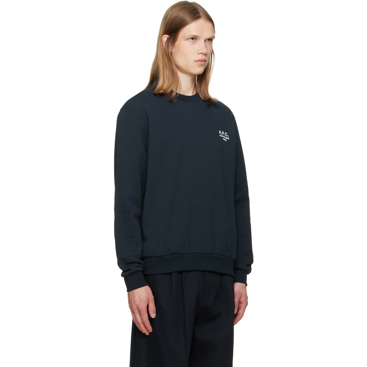 A.P.C. Navy Standard 'Rue Madame' Sweatshirt